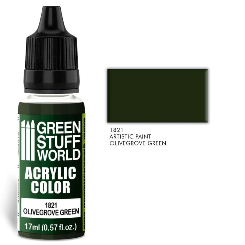 Green Stuff World 1821 Olivegrove Green Acrylic 17ml