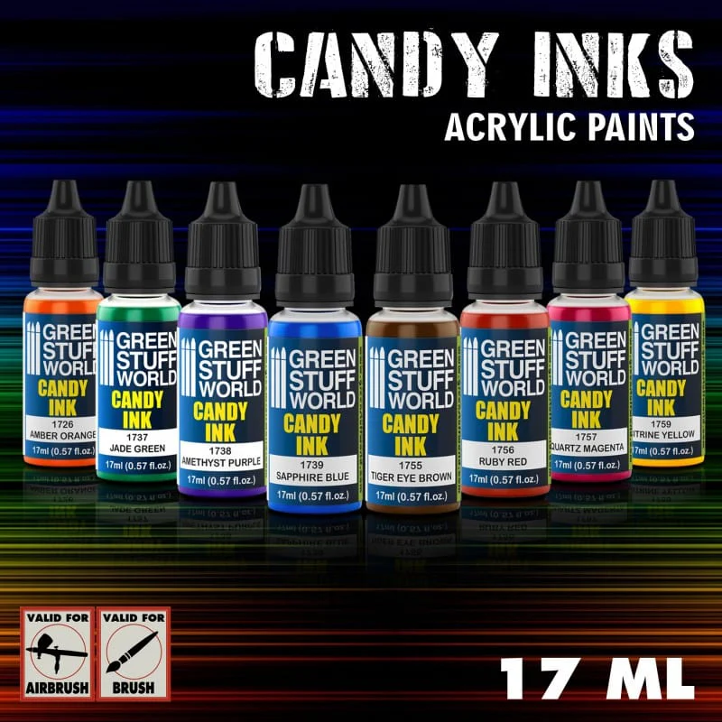 Green Stuff World Acrylic Candy Ink Paint Paint Set (8pcs) - Image 2