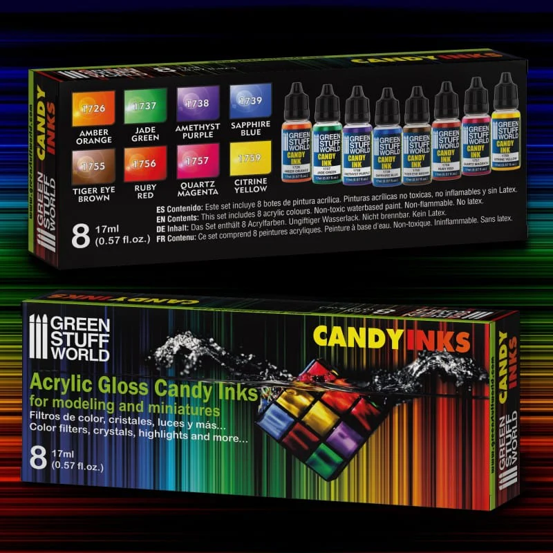 Green Stuff World Acrylic Candy Ink Paint Paint Set (8pcs) - Image 3