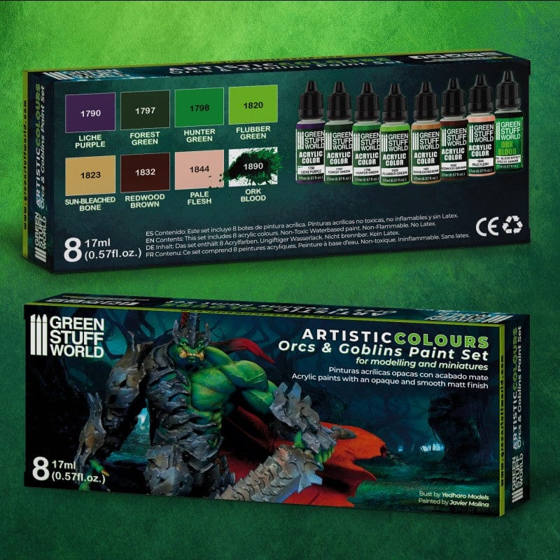 Green Stuff World Paint Set Orcs and Goblins (8) - Image 2