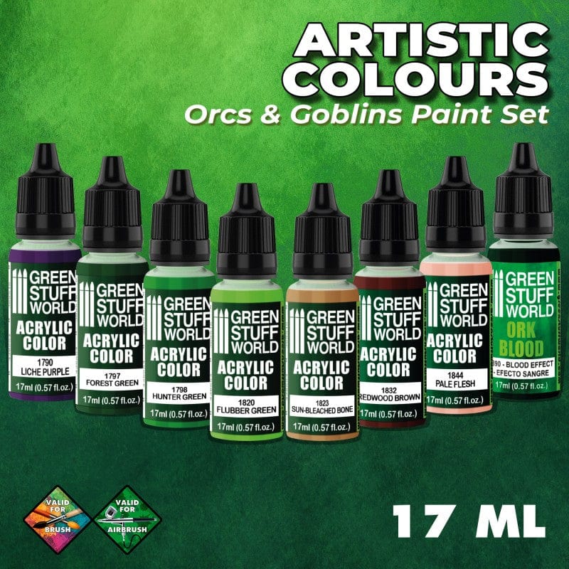 Green Stuff World Paint Set Orcs and Goblins (8) - Image 3