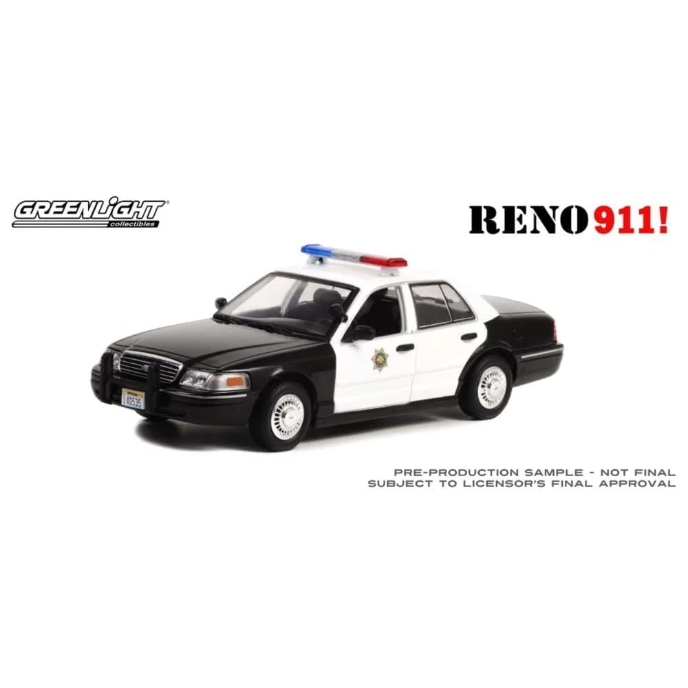 Greenlight 1/24 Reno 911 Lieutenant Jim Dangle's 1998 Ford Crown Victoria