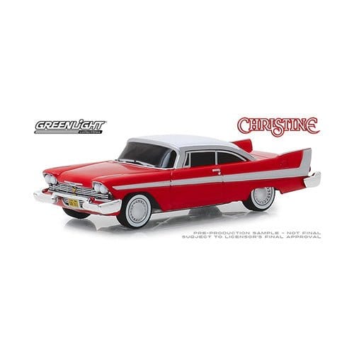 Greenlight 1/64 Christine (1983) - 1958 Plymouth Fury (Evil Version with Blacked Out Windows)**