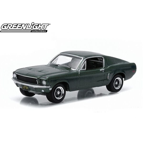 Greenlight 1/64 Highland Green 1968 Ford Mustang GT Fastback Diecast Model - Image 2