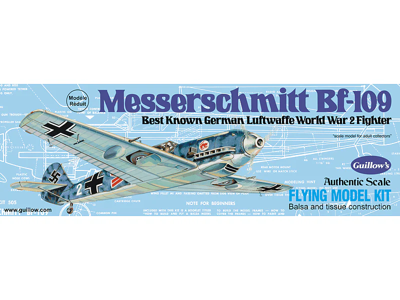 Guillows Messerschmitt Balsa Plane Model Kit