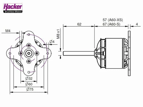 Hacker A60-5S V4 28-Pole kv295 Brushless Motor** - Image 3