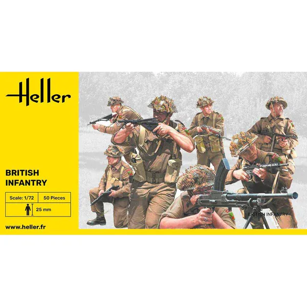 Heller 1/72 British Infantry Plastic Model Kit - Image 2