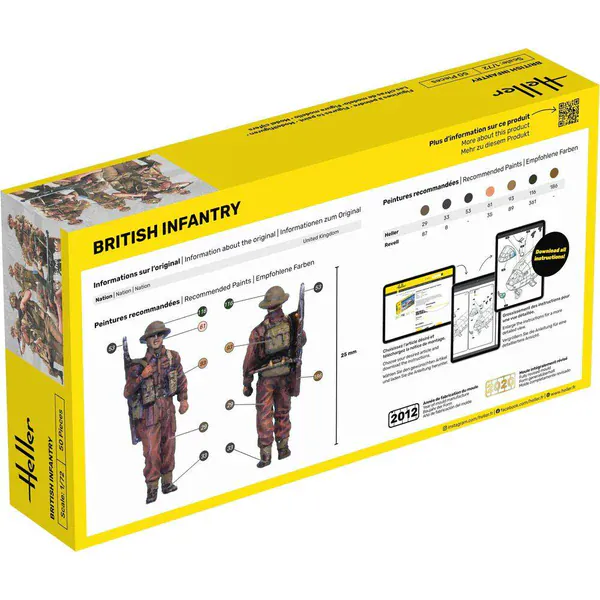 Heller 1/72 British Infantry Plastic Model Kit - Image 4