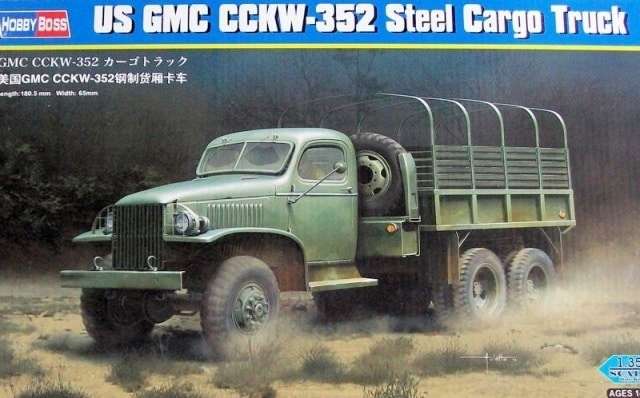 HobbyBoss 1/35 CCKW-352 Steel Cargo Truck Plastic Model Kit [83831]