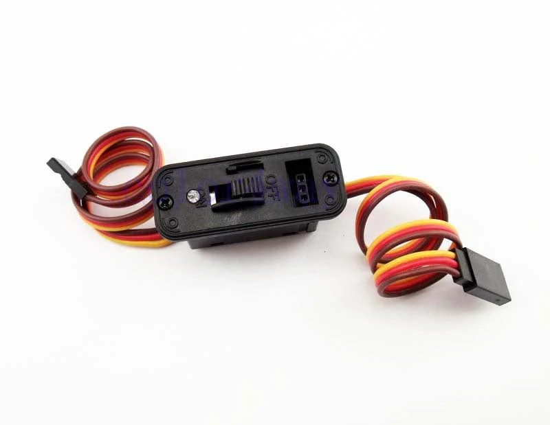 Hobbytech Heavy Duty Switch With Charge Port & LED - Futaba Connectors
