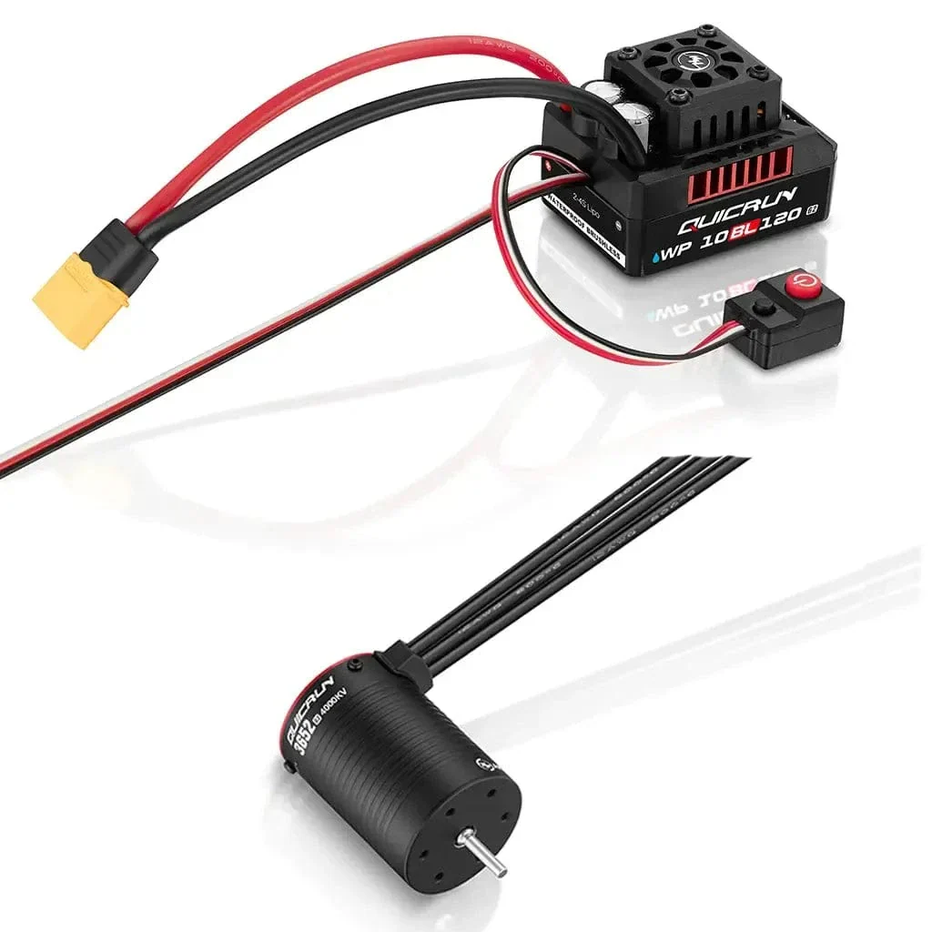 Hobbywing QuicRun 10BL120 G2 Sensorless Brushless ESC/3652SL 4000kv Motor Combo [38030208] - Image 2