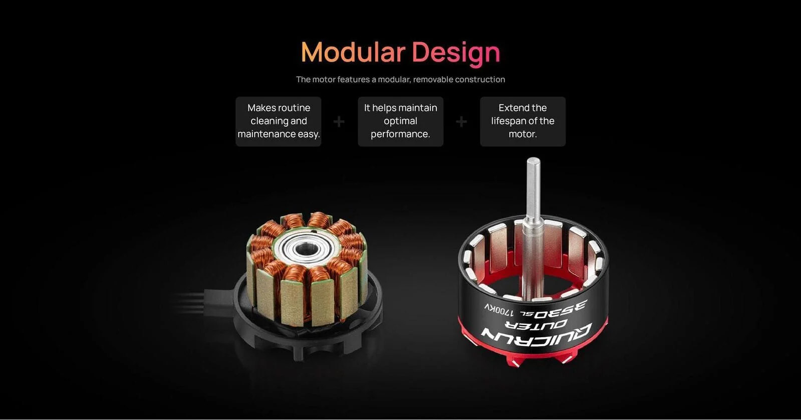 Hobbywing Quicrun Outer 3530 SL Brushless Outrunner Motor (2200Kv) - Image 3