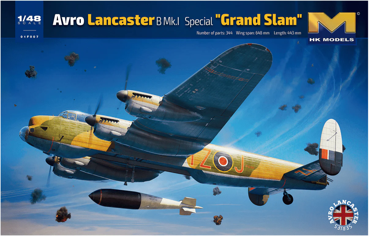 Hong Kong Models 1/48 Avro Lancaster Grandslam Plastic Model Kit