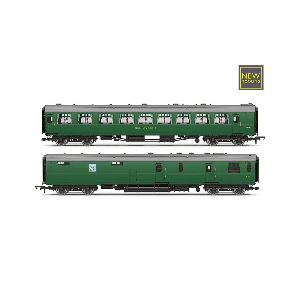 Hornby OO Scale BR - Kitchen and Buttery Car & Composite Restaurant - 7834 Jolly Tar - Coach Pack [R40471]