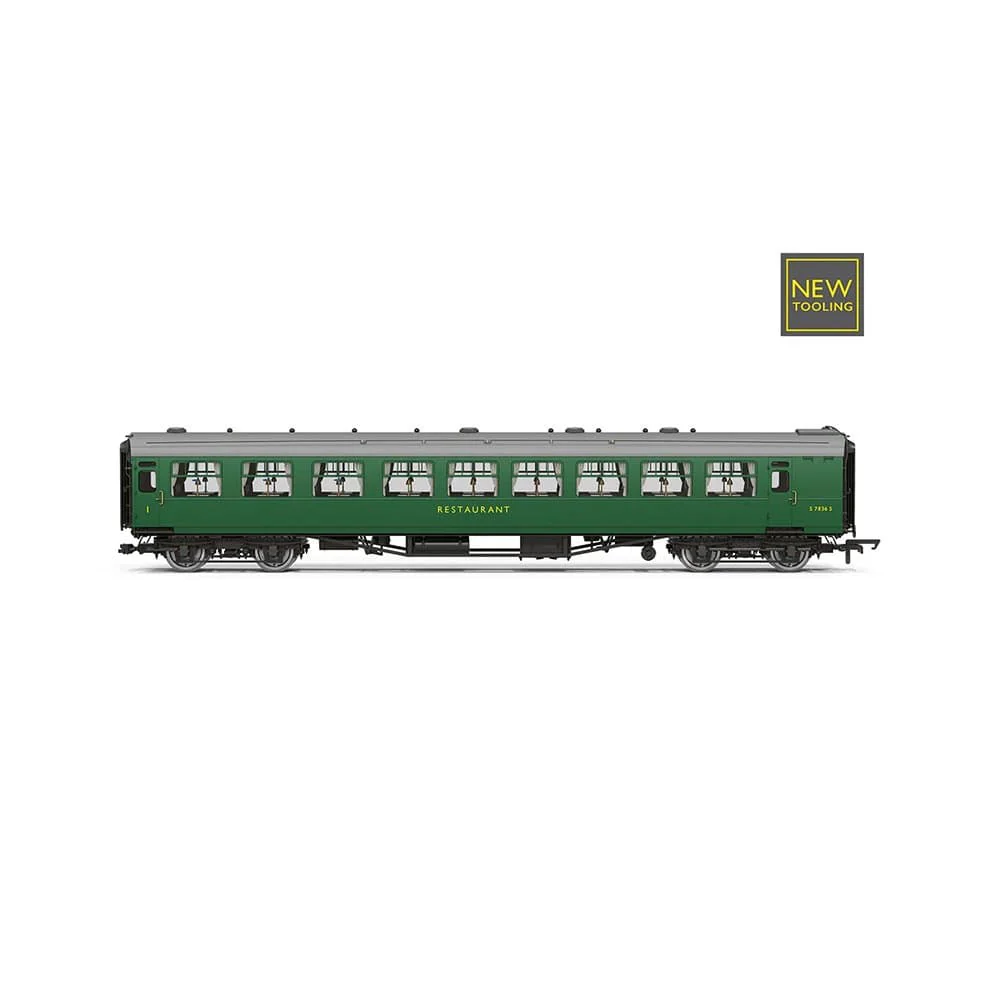 Hornby OO Scale BR - Kitchen and Buttery Car & Composite Restaurant - 7834 Jolly Tar - Coach Pack [R40471] - Image 2