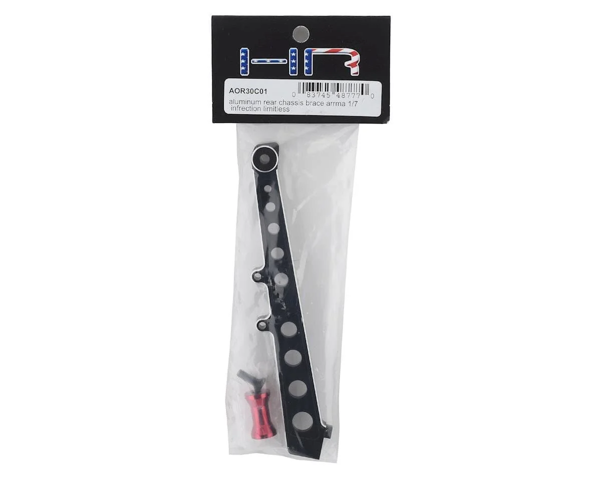 Hot Racing Arrma Limitless/Infraction Aluminum Rear Chassis Brace (Black)** - Image 2