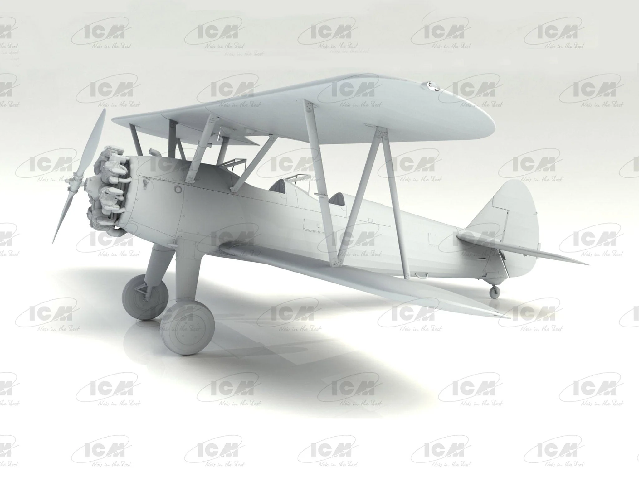 ICM 1/32 Stearman PT-17 with American Cadets Plastic Model Kit - Image 2