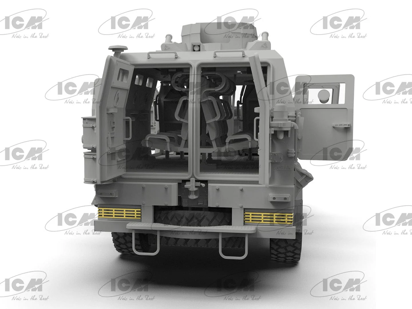 ICM 1/35 Kozak-2 Ukrainian MRAP-class Armored Vehicle Plastic Model Kit - Image 4