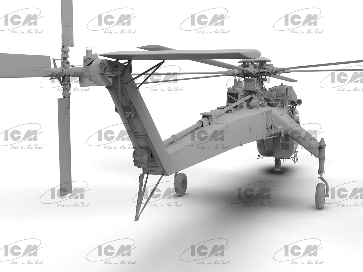ICM 1/35 Sikorsky CH-54A Tarhe US Heavy Helicopter Plastic Model Kit - Image 3