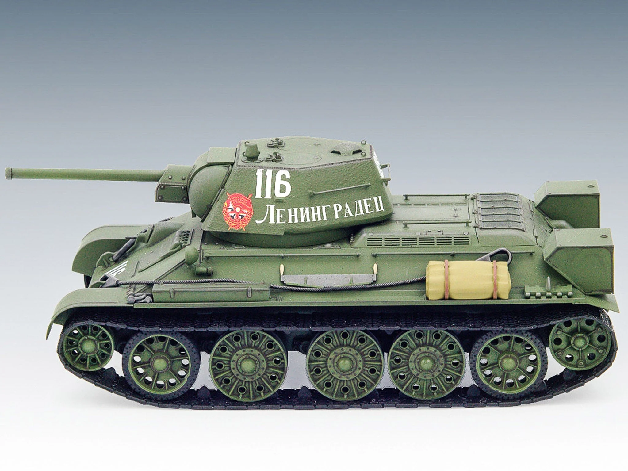 ICM 1/35 T-34/76 (Early 1943 Production) WWII Soviet Medium Tank Plastic Model Kit - Image 2