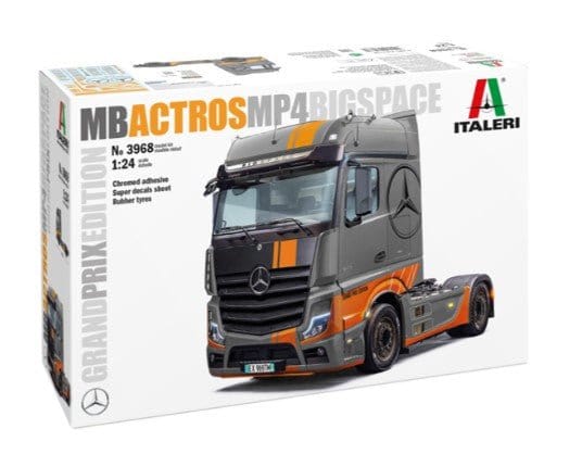 Italeri 1/24 Mercedes Benz Actros MP4 Big Space Grand Prix Edition (Super Decal Sheet) Plastic Model Kit [3968S]
