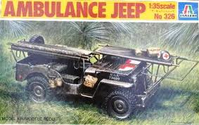 Italeri 1/35 Quarter Ton 4 X 4 Ambulance Jeep D Day