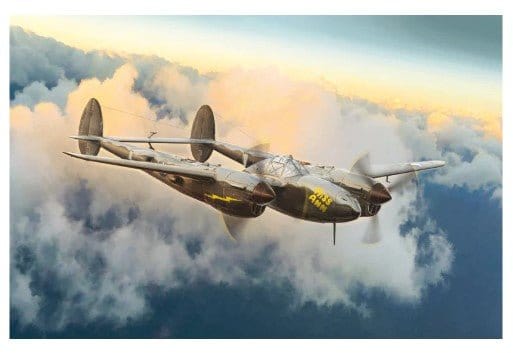 Italeri 1/48 P-38J Lightning - European Theatre Operations Plastic Model Kit [2834S]