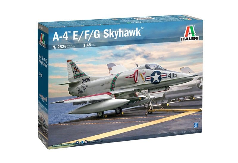 Italeri 2826S 1/48 A-4 E/F/G Skyhawk Plastic Model Kit [2826]