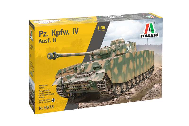 Italeri 6578S 1/35 Pz.kpfw. IV Ausf. H Plastic Model Kit