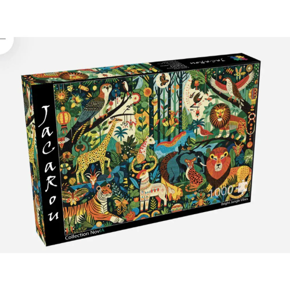 JaCaRou Bright Jungle Vibes 1000pc Jigsaw Puzzle
