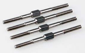 Kuza Stainless Steel Adjustable Pushrod For 50-220CC (3x50mm) - 4PCS**