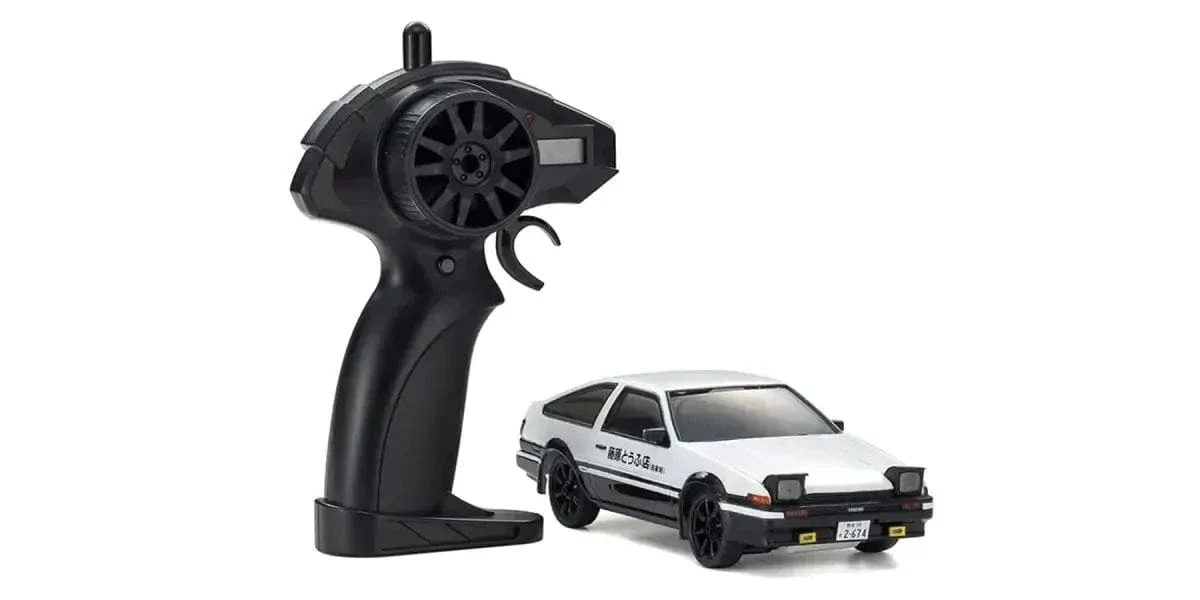 Kyosho First Mini-Z Initial D Toyota Sprinter Trueno AE86 RC Car - White/Black [66601A]