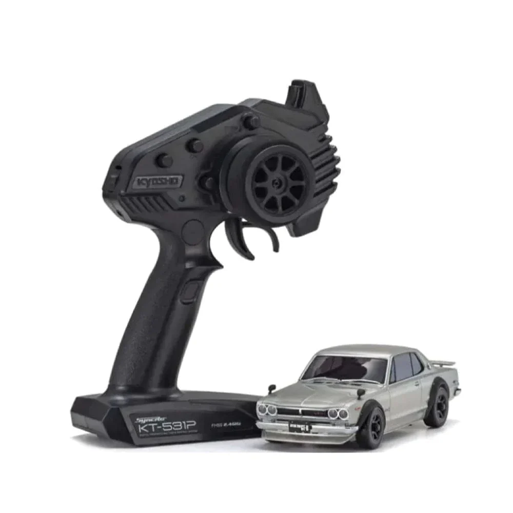 Kyosho MINI-Z AWD MA-020 Readyset Nissan Skyline 2000GT-R KPGC10 Silver [32636S]