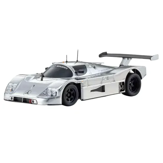 Kyosho Mini-Z Sauber-Mercedes Gruppe-C Rennsportwagen C 9 Chrome Silver w/Gyro RWD MR-04 Readyset - Image 3