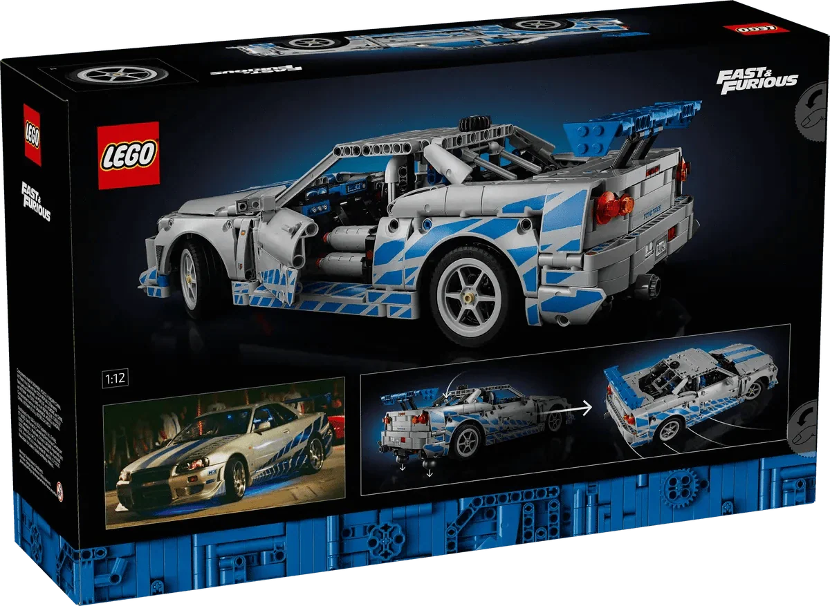 LEGO 2 Fast 2 Furious Nissan Skyline GT-R (R34) Car [42210] - Image 2