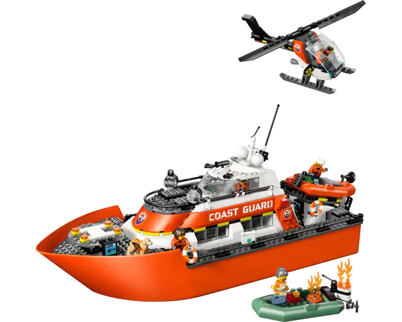 LEGO City: Coast Guard Rescue Boat & Helicopter [60504] - Image 2
