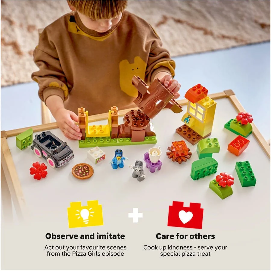 LEGO Duplo - Pizza Girls with Muffin and Bluey [10469] - Image 6