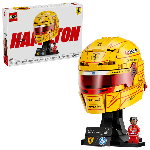 LEGO Editions: Scuderia Ferrari HP Lewis Hamilton Helmet [43022] - Image 3