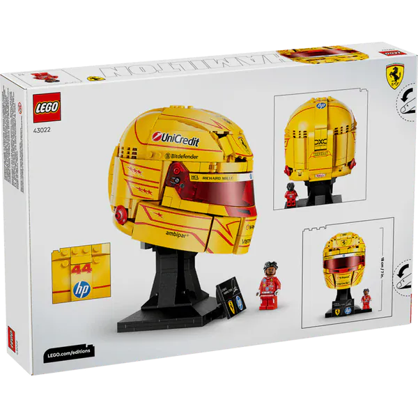 LEGO Editions: Scuderia Ferrari HP Lewis Hamilton Helmet [43022] - Image 6