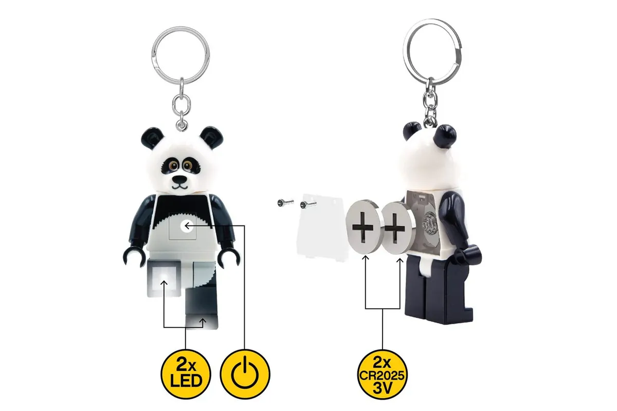 Lego Keychain Light - Panda Guy - Image 4