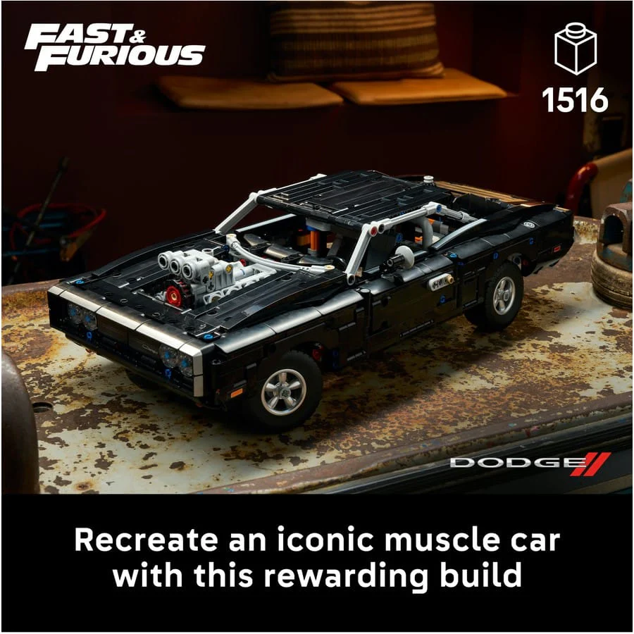 LEGO Technic - Fast and Furious Dodge Charger R/T Car [42231] - Image 7