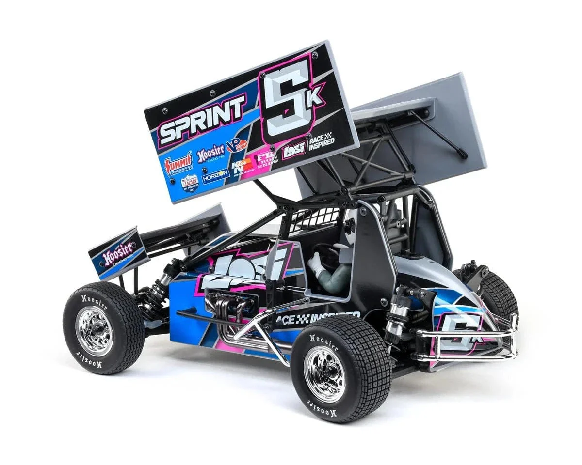 Losi 22S Sprint Car 1/10 2WD RTR - Blue (No Battery Or Charger) - Image 4