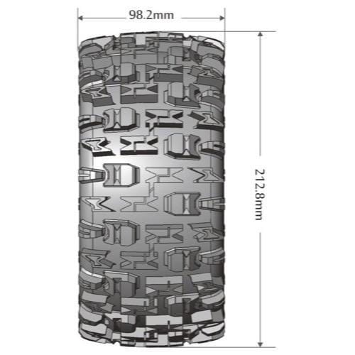 Louise LT3296BM X-Pioneer Black Sport Kraton 8S 24mm Hex (2pcs) - Image 2