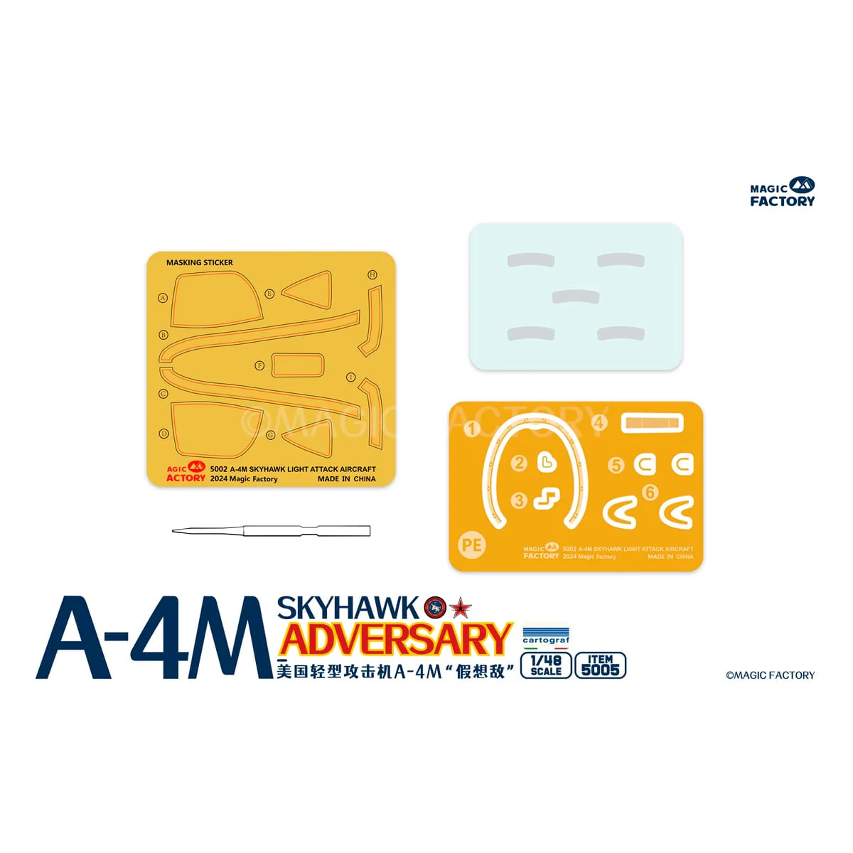 Magic Factory 1/48 A-4M Skyhawk Adversary Plastic Model Kit - Image 4