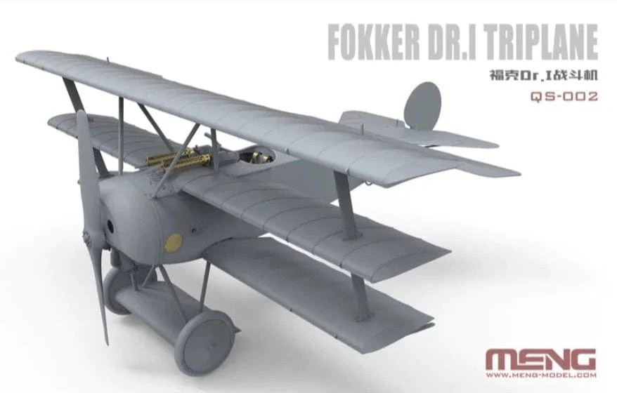 Meng 1/32 Fokker Dr.I Triplane Plastic Model Kit - Image 2