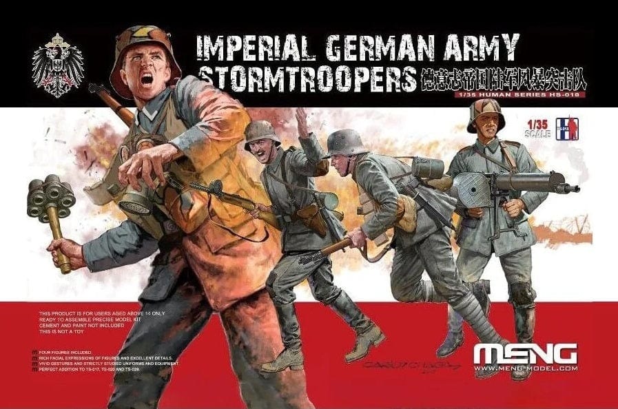 Meng 1/35 Imperial German Army Stormtroopers Plastic Model Kit