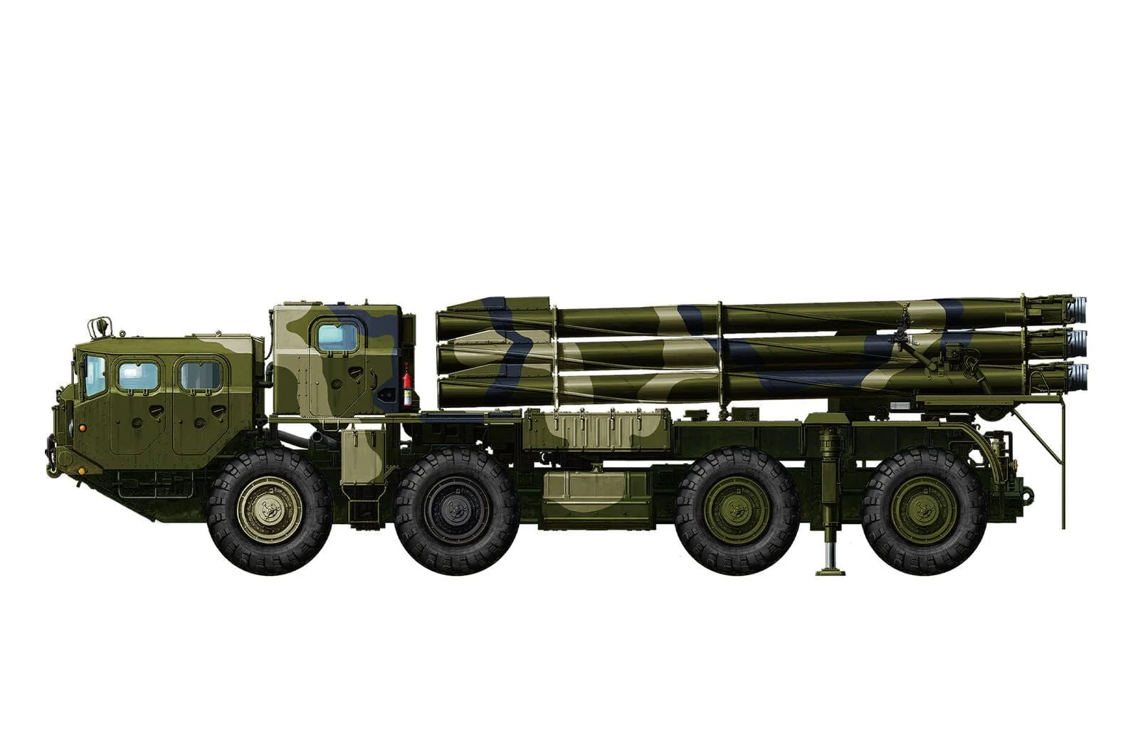 Meng 1/35 Russian Long-Range Rocket Launcher 9A52-2 Smerch Plastic Model Kit - Image 4