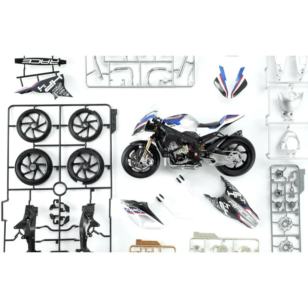 Meng 1/9 BMW HP4 Race (Pre-colored Edition) Plastic Model Kit - Image 2