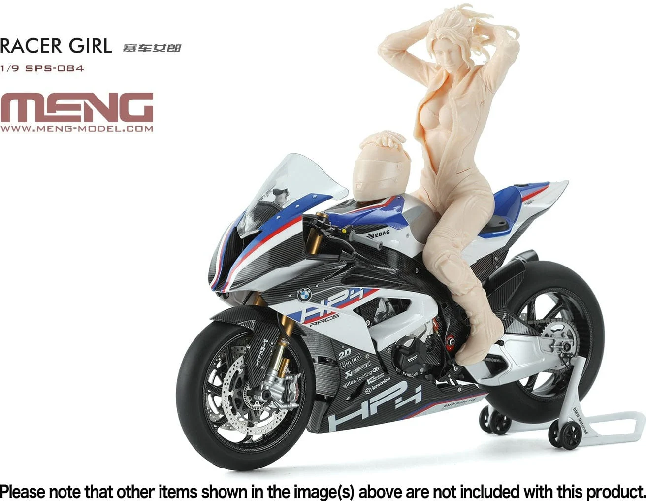 Meng 1/9 Racer Girl Plastic Model Kit - Image 2