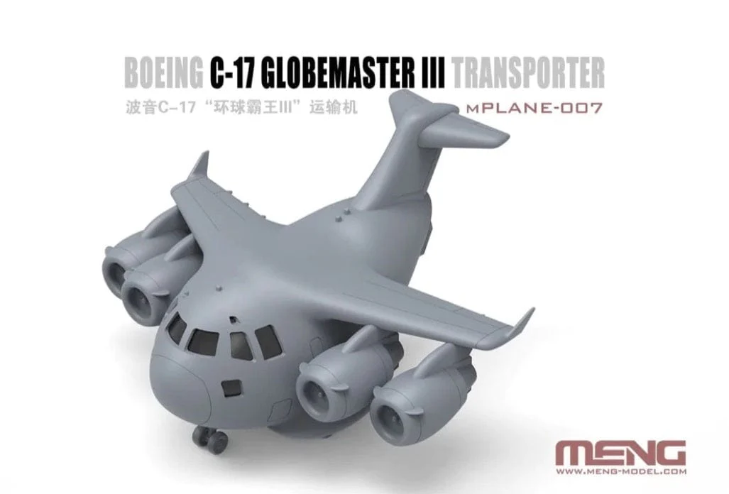 Meng Boeing C-17 Globemaster III Transporter (Cartoon Model) Plastic Model Kit - Image 2